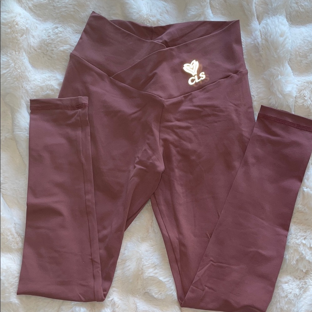 Women's Burgundy Leggings